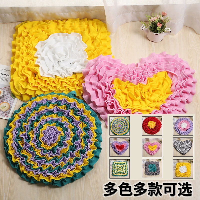 Sniff Mat Устойчивый к укусам Обучающая игрушка для домашних животных Коврик с запахом собаки для снятия стресса Анти-удушье Экологичное тренировочное одеяло