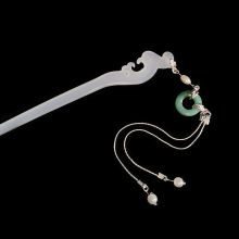 古风醋酸簪子盘发日常凤头仿玉发簪发钗清新简约旗袍饰品头饰配饰