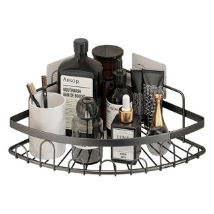 Punch-free cosmetic room storage rack bathroom shower gel soap wall-mounted washstand storage supplies triangle storage rack