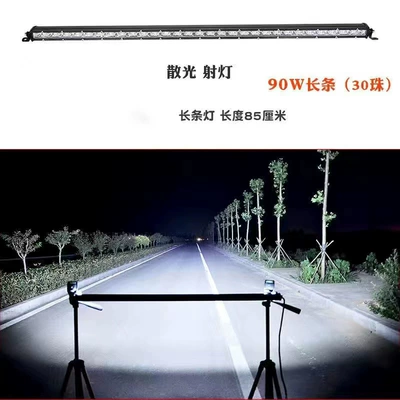 Motorcycle headlights, headlights – LED Thin Single Row Long - 82cm-single-row-30-beads-90w-white-light