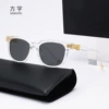Transparent gold gray flakes