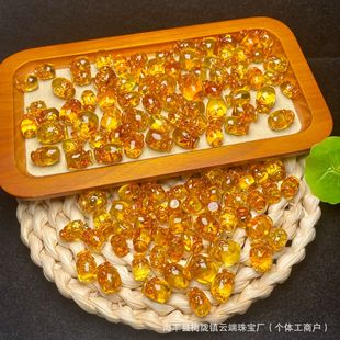 Natural Amber Huapo Honey Pot Handstring Necklace Bracelet Accessories DIY Jewelry Female Factory Accessories Little Red Book Live