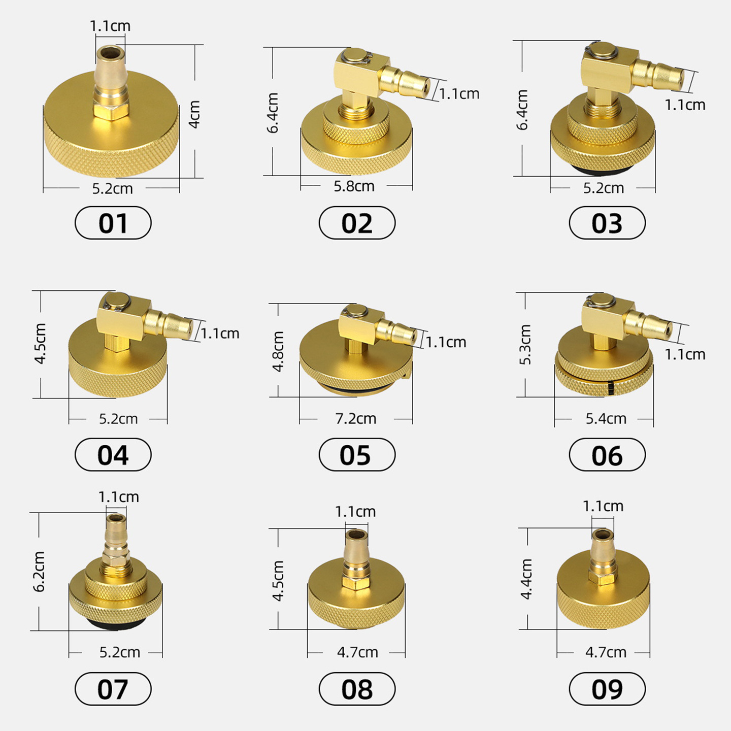 Conector para Cambiador de Líquido de Frenos para Mantenimiento Automotriz image 2
