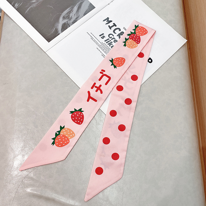 Nuevo estilo banda de pelo de las mujeres cinta corbata de pelo estilo coreano Cola de Caballo cinta pequeño arco fresco bufanda accesorios para el cabello cuerda de pelo mujeres