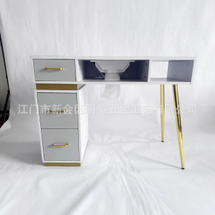 Internet Celebrity Fashion Light Luxury Nail Table with Vacuum Cleaner Quiet Manicure Shop Economical Double Manicure Table