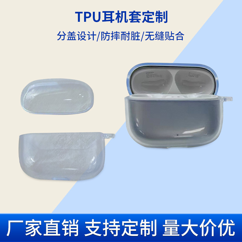 New Edifier Lolipro5 Headphone Shell Tpu Soft Transparent Headphone Cover with Ear Hanging Anti-Fall Headphone Protective Cover