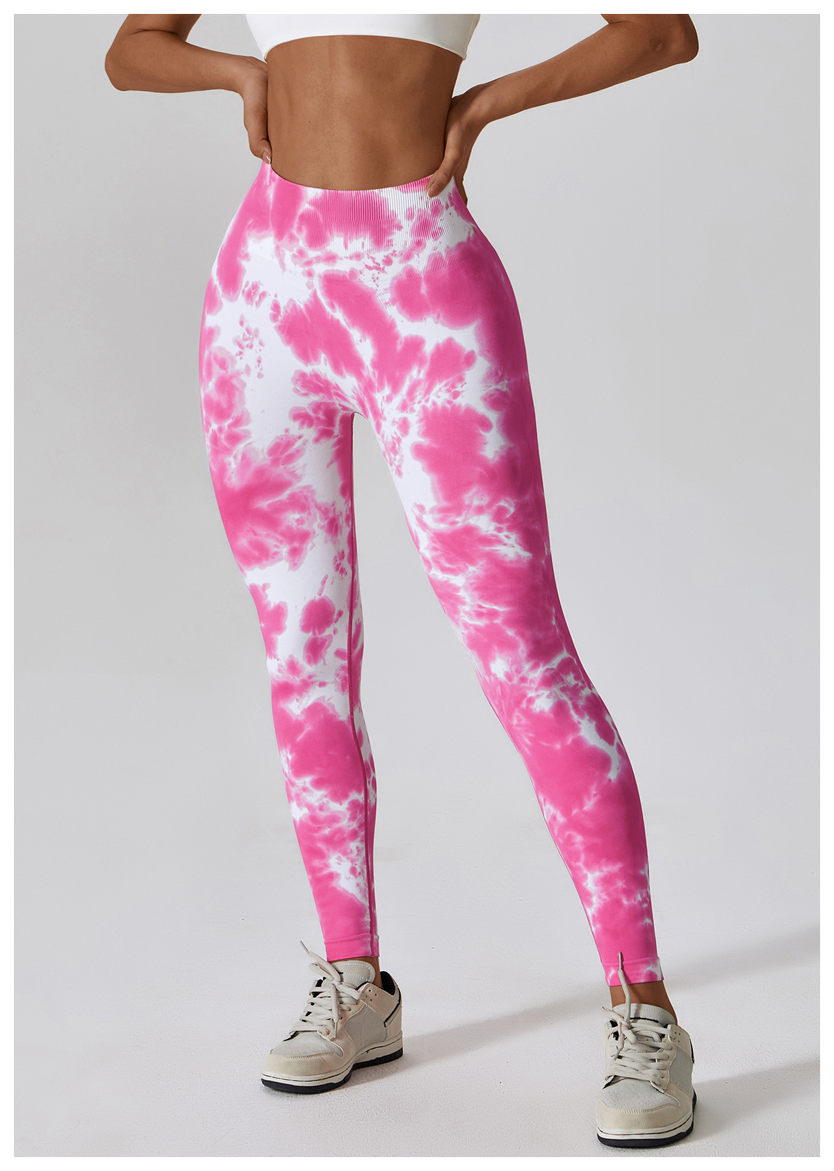 Simple Style Tie Dye Nylon Spandex Active Bottoms Leggings display picture 9