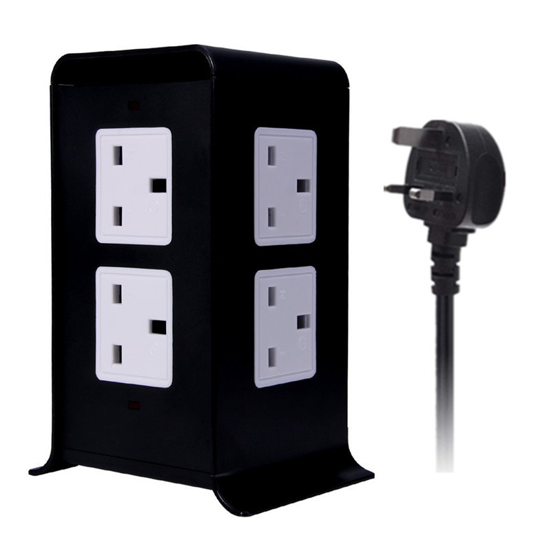 新款创意插线板多功能插板带usb充电英规英标排插四方形立式插座