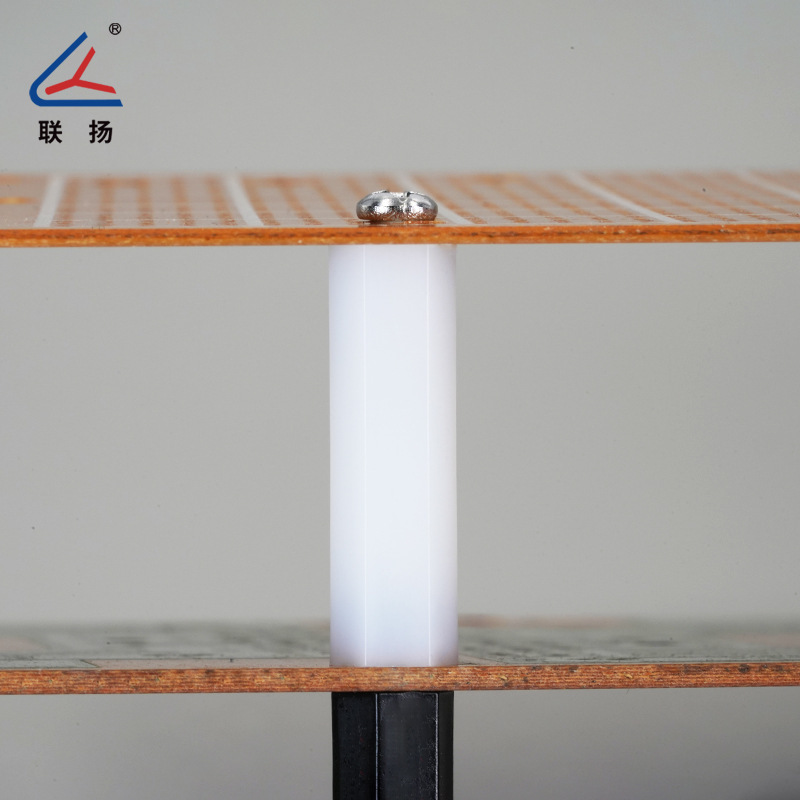 聯揚HTP-3双通ナイロン六角柱プラスチック内ねじ隔離柱m3絶縁間隔スタッド白色|undefined
