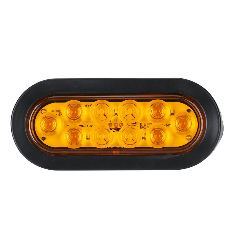 Fábrica al por mayor Amazon AliExpress eBay remolque camión luz trasera 10led oval HL-J-005