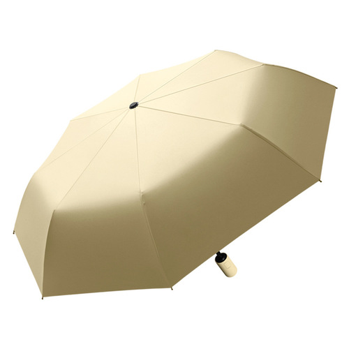 Fully automatic umbrella for women, rain or shine, sunshade, sun protection, men's folding, shrinkable, wind-resistant, ins wind, simple large size