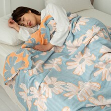 纯棉四层纱布毛巾被全棉纱布超柔亲肤盖毯成人盖被春夏季毯子批发