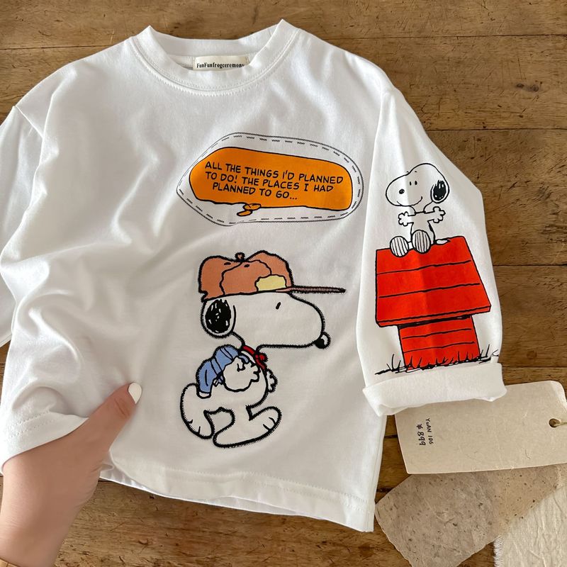 在庫あり長袖子供用 Tシャツ 2025 秋冬韓国風カジュアルベビー半袖夏かわいいボトリングシャツ男の子と女の子用|undefined