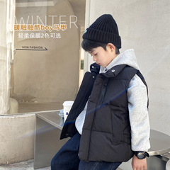 Boys' autumn and winter 23 new thickened warm vests, children's Korean style children's clothing vests, jackets, tops, girls' trendy