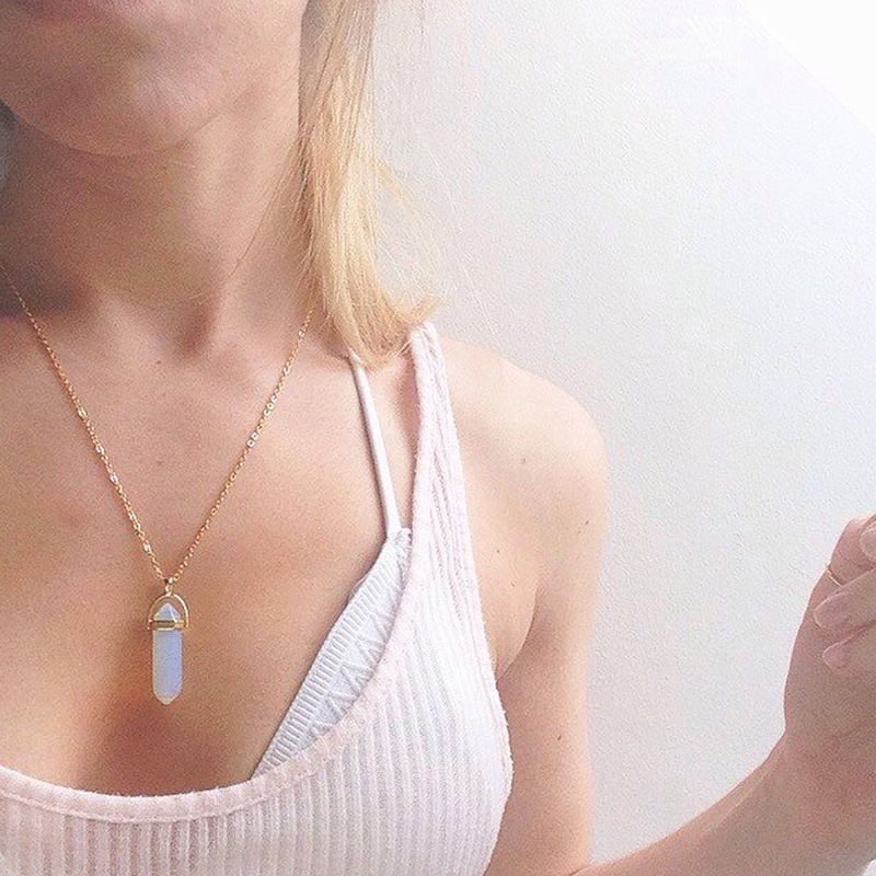 Fashion Geometric Artificial Crystal Alloy Plating Womenu0027S Pendant Necklace 1 Piece