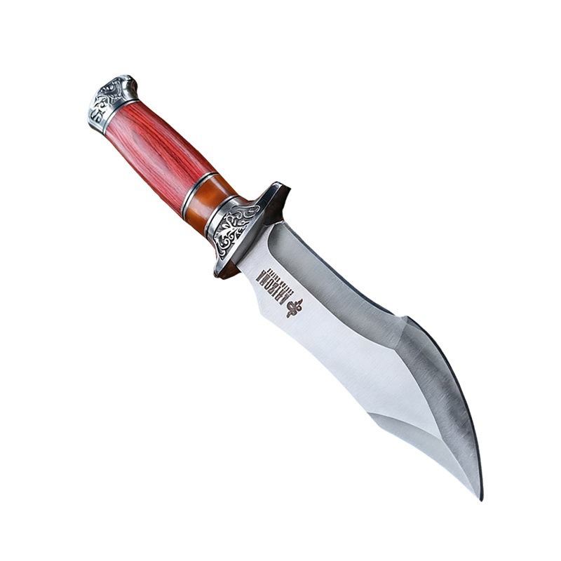 una sola quilla alta dureza camping al aire libre cuchillo de camping cuchillo recto de corte de carne hogar afilado cuchillo de frutas de acero inoxidable image 6