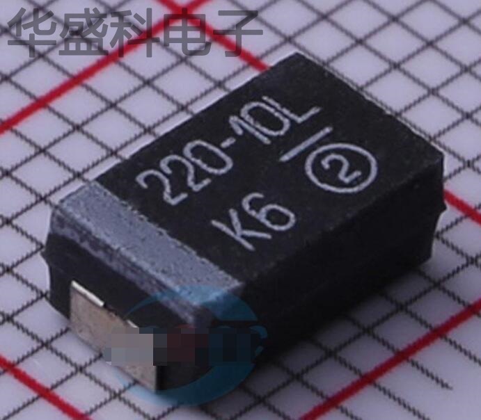 593D227X9010D2TE3 描述 220uF(227) ±10% 10V 钽电容器
