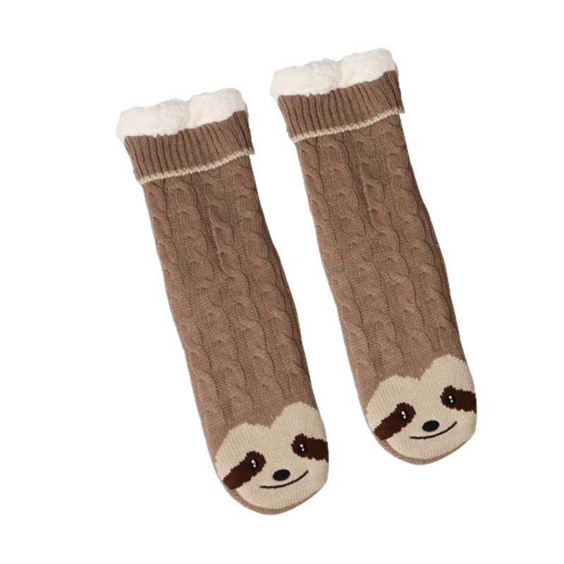 Calcetines Térmicos para Dormir para Mujer de Algodón Antideslizantes para Casa