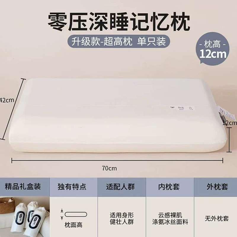 Class A Pillow A-Duo Memory Cotton Pillow Core Copycare Cervical Sleeper Sleeping Female Female and Male Adult Slow Betting Betting Pillow Core