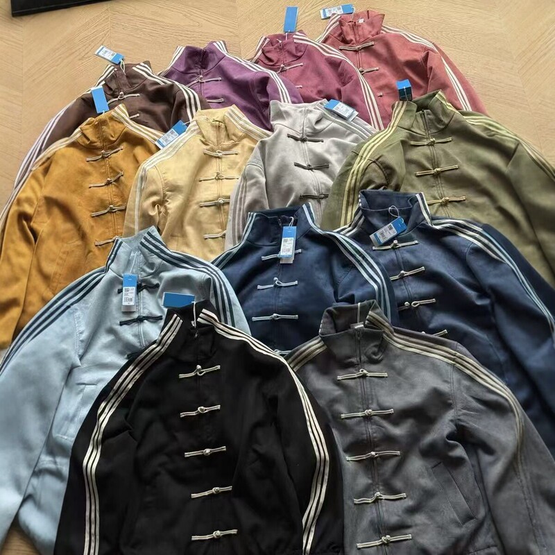 New Chinese Style National Trend Buttoned Stand Collar Jacket for Men, Spring and Autumn Striped Patchwork Casual Outerwear, Trendy Brand Sports Top New Chinese Style National Trend Buttoned Stand Collar Jacket for Men, Spring and Autumn Striped Patchwork Casual Outerwear, Trendy Brand Sports Top