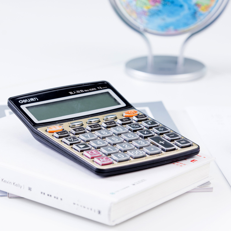 Deli 1560 calculadora computadora de voz Calculadora financiera botón de voz suministros de oficina