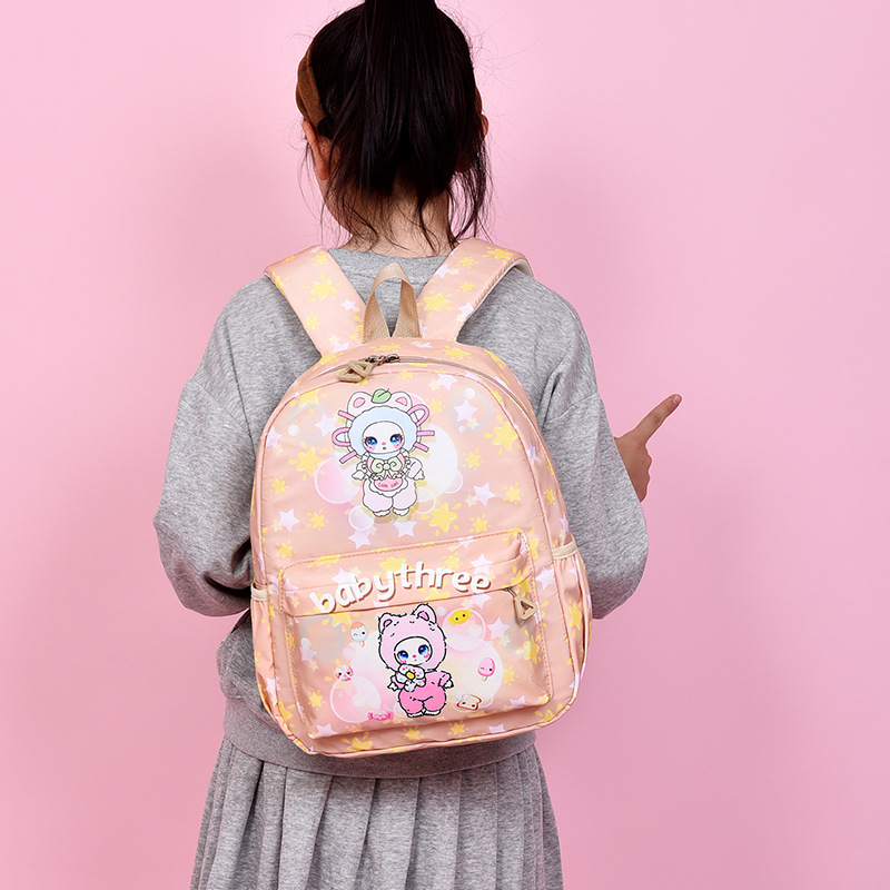 Mochila para niños de primer grado, jardín de infantes, nueva mochila de dibujos animados, mochila ligera para niñas lindas
