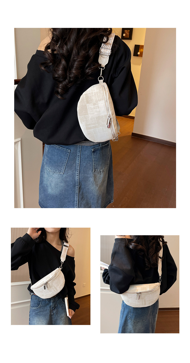 Borsa a tracolla da donna texture versatile marsupio e chest bag_voghion.com