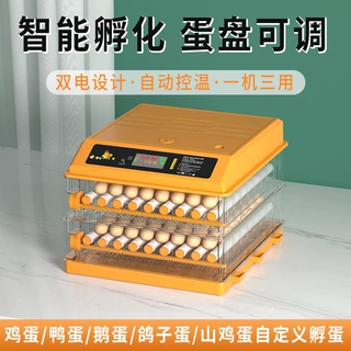 小型家用孵化器64 128 200智能孵化机鸡鸭鹅鹌鹑鸽子孵化箱孵蛋器