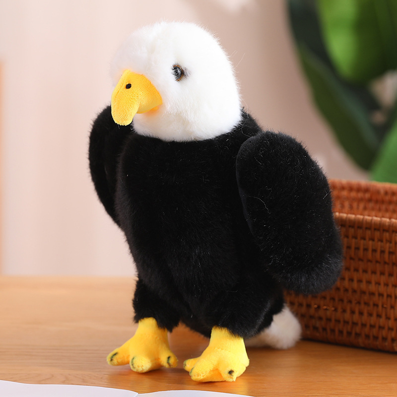 Muñeca de pájaro de simulación, juguete de peluche, muñeca de animal transfronteriza, regalo conmemorativo del zoológico, decoración escénica, muñeca de trapo