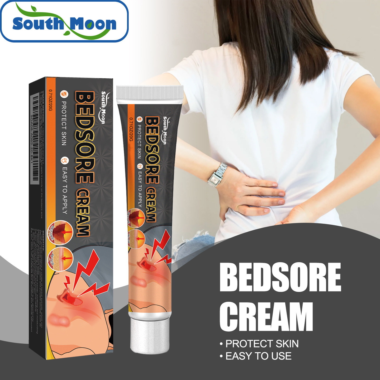 South Moon Bedsore Care Cream Moisturizing Nourishing Relieving Dry Skin Skin Barrier Care Cream