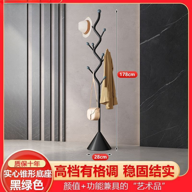 寝室の洋服ラック、軽くて豪華な床から天井までの玄関ドア、シンプルな太い垂直洋服ラック、コートラック、ホームルームのドア|undefined