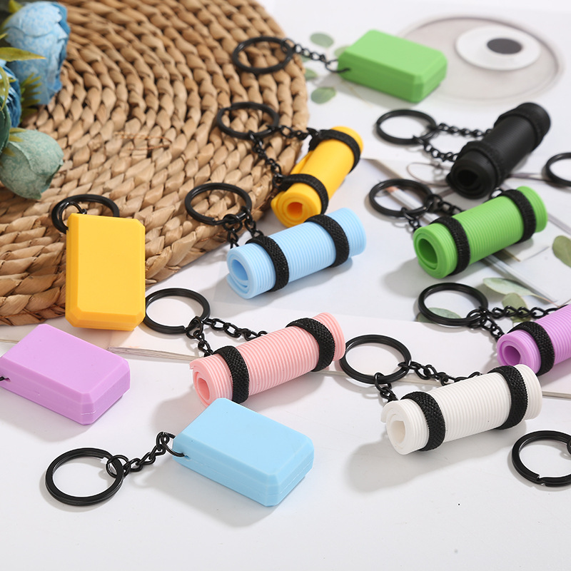 Sports Fitness Bag Pendant Yoga Mat Bluetooth Stick Sports Hanging Jewelry 2025 New Keychain Accessories Pendant