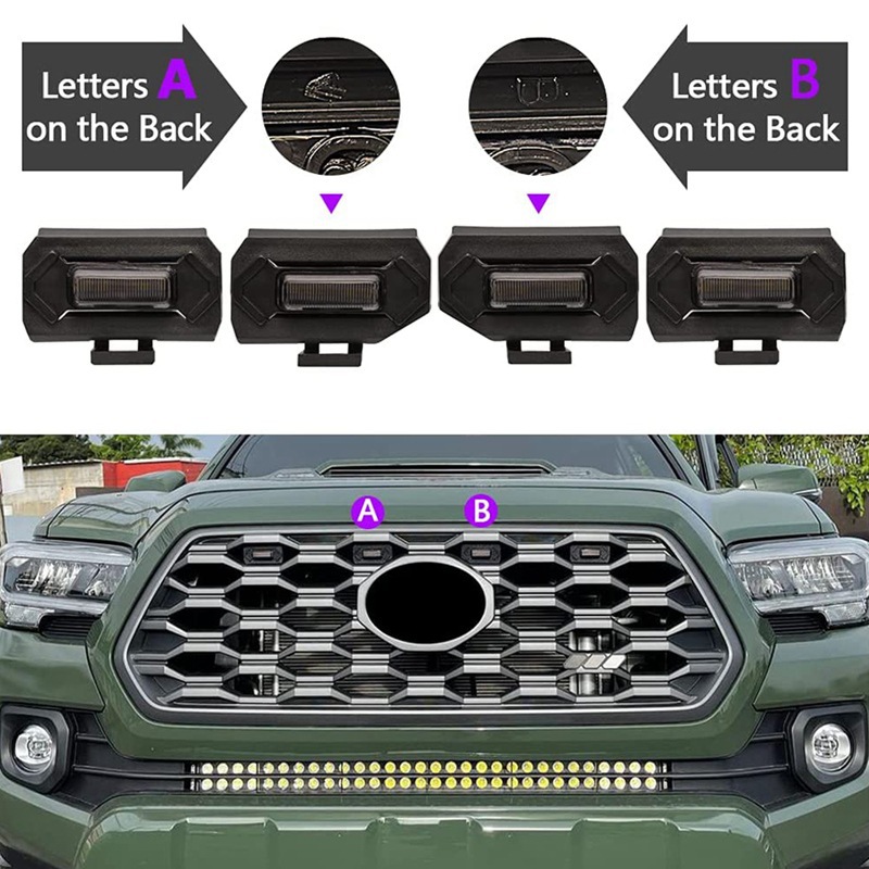 2020-21 New Tacoma Grille Light Tacoma Trd Sports Version Off-Road Version Grille Small Yellow Light