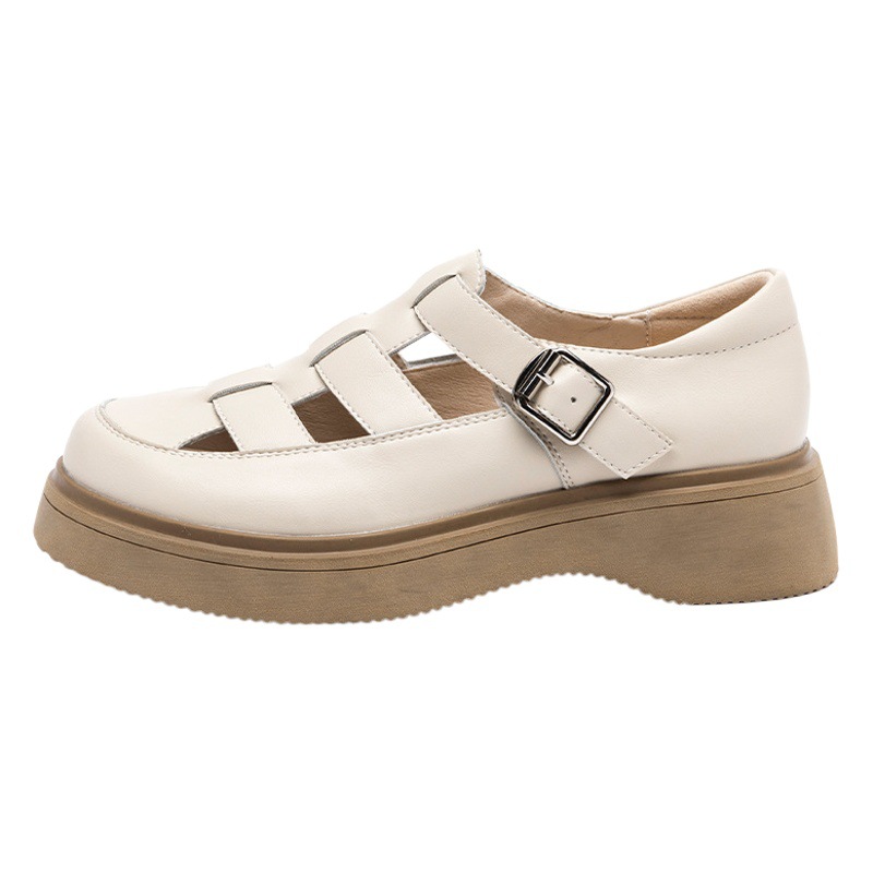 Augushiden Sandalias romanas para mujer 2025, nuevas sandalias trenzadas de verano con jaula de cerdo hueca, zapatos informales delgados