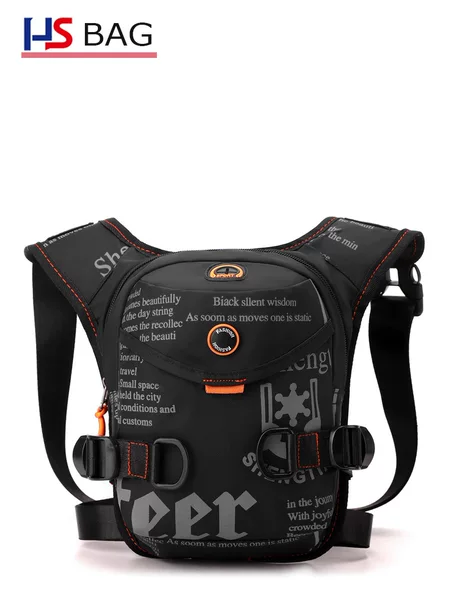 New Men's and Women's Camouflage Leg Bag, Water-Repellent Oxford Cloth Shoulder Crossbody Bag, Outdoor Leisure Trendy Bag, Multi-Functional Waist Bag
