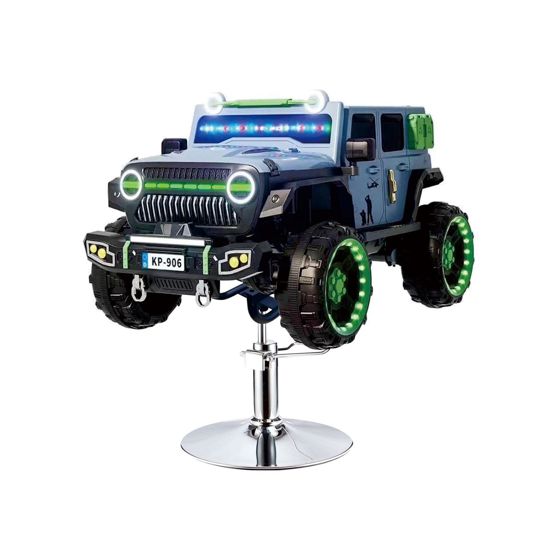 Asiento de peluquería eléctrico para niños, silla de peluquería para automóvil, silla giratoria elevadora, música, salón de peluquería para niños, silla de corte para niños image 41