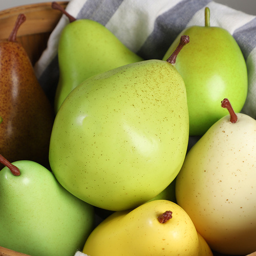 Simulation Pear Khotan Fragrant Pear Snow Pear Apple Pear Model Artificial Fruit Cabinet Decorations Sketch Photography Prop
