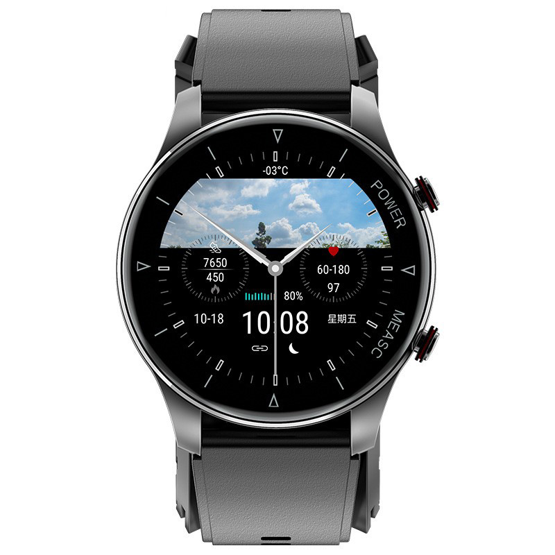 Reloj P50 con monitor de glucosa en sangre, presión arterial, monitorización del sueño, frecuencia cardíaca, oxígeno en sangre, podómetro, pulsera deportiva inteligente para la salud