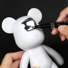 Chrome-plated paint marker waterproof DIY model coloring and painting hardware color touch-up marker pen touch-up pen wholesale