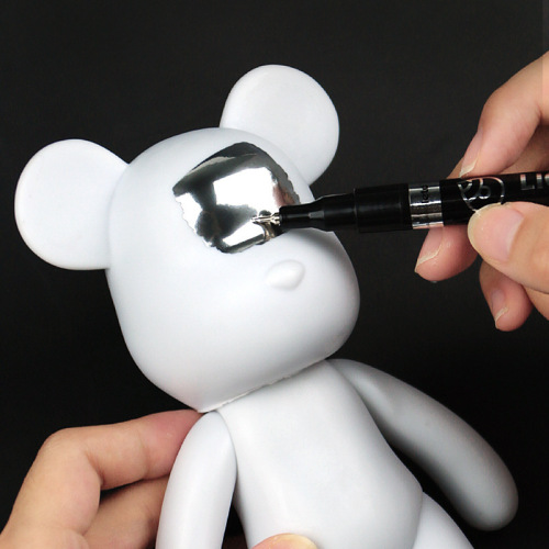 Chrome-plated paint marker waterproof DIY model coloring and painting hardware color touch-up marker pen touch-up pen wholesale