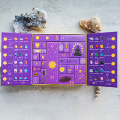 跨境 Reiki Crystal Halloween Countdown Gift Box 万圣节礼盒
