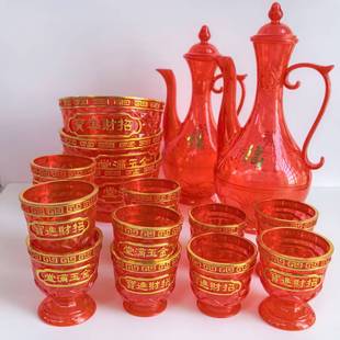 Manufacturer Wholesale Plastic Crystal Bowls for Worship Supplies, Offering Sets of Crystal Small Bowls for Worshiping Buddha, Offering Bowls for Weddings and Attracting Wealth