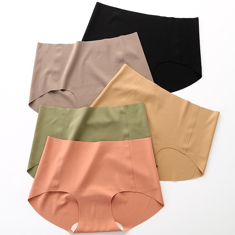 Nude Seamless Women's Underwear Pure Cotton Pure Cotton Crotch Large Size Girl's Butt Lift Breathable Girls Mid-Waist Briefs