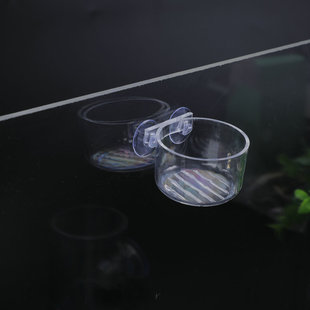 Acrylic feeder high permeability fish tank fish feeding ring aquarium floating fixed feeding red insect cup feeding tube