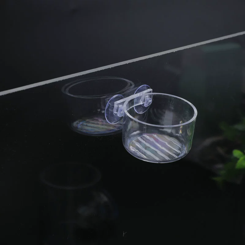 Акриловый кормушка для высокопроницаемой аквариум для кормления рыбы