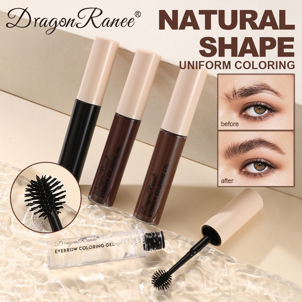 Dragonranee Cross-Border Eyebrow Styling Cream Transparent Gel European and American Wild Eyebrow Gel Long-Lasting Waterproof Eyebrow Dyeing Cream