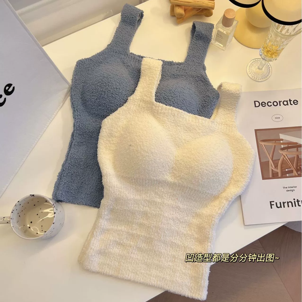 Ранняя зима Essential Lamb Velvet теплый жилет для женщин с подкладкой для груди, длинное покрытие живота, верхнее ношение на флисовой подкладке, тонкое внешнее ношение