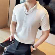 2024夏季男士短袖POLO衫男奢侈男款休闲体恤商务男装上衣小衫T恤