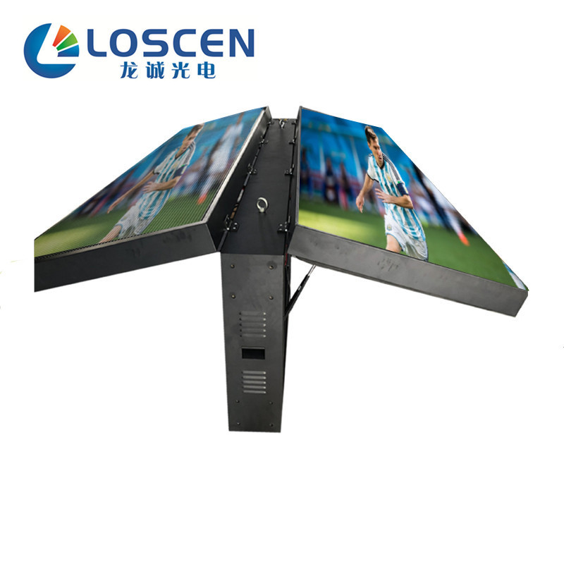 Al Aire Libre p2.5p3p4p5p6p8p10 resaltar frente impermeable mantenimiento LED publicidad pantalla frontal Flip caja