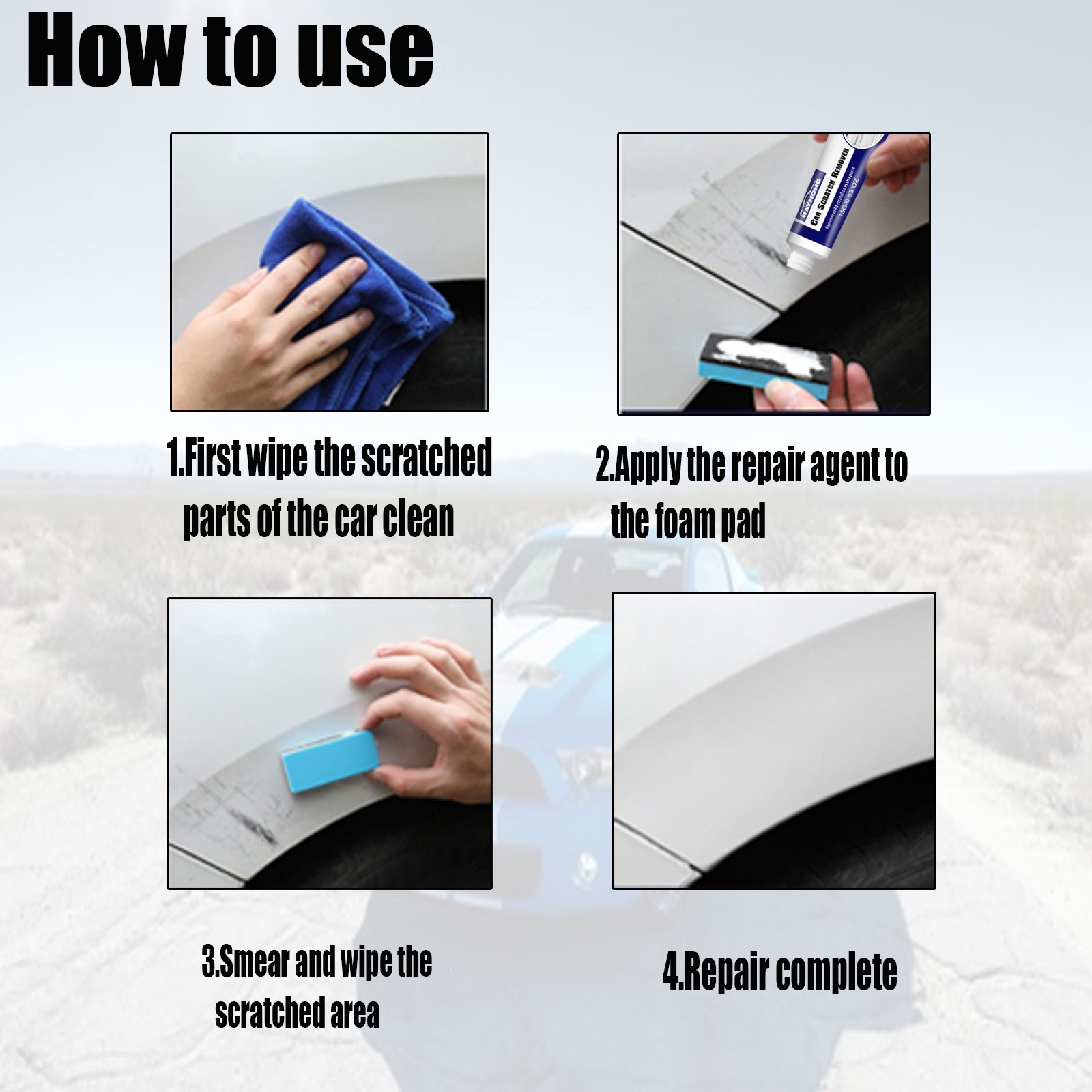 Rayhong Car Scratch Care Agent Scratch Removal Abrasive Polishing Paint Surface Refurbishment Scratch Wax Scratch Remover